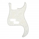 Musiclily P Bass pickguard for Precision Bass, 4ply Pearl Aged White