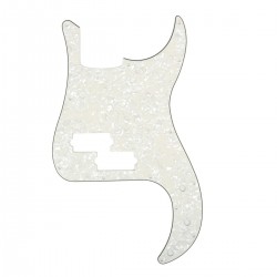 Musiclily P Bass pickguard for Precision Bass, 4ply Pearl Aged White
