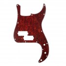 Musiclily P Bass pickguard for Precision Bass, 4ply Red Tortoise