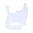 Musiclily Bass pickguard for US/Mexico Made Standard Jazz Bass, 3ply White