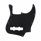 Musiclily Bass pickguard for US/Mexico Made Standard Jazz Bass, Black 3ply