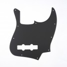Musiclily Bass pickguard for US/Mexico Made Standard Jazz Bass, Matte Black PVC 1ply