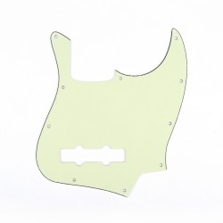 Musiclily Bass pickguard for US/Mexico Made Standard Jazz Bass, Mint Green 3ply