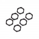 Musiclily Metric Metal Hex Nut for Metric Toggle Switch, Black
