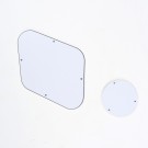 Musiclily Pickguard Backplate and Switch Cover Set for Gibson Les Paul,White 3ply