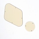Musiclily Pickguard Backplate and Switch Cover Set for Gibson Les Paul,Cream 3ply