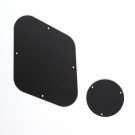 Musiclily Pickguard Backplate and Switch Cover Set for Gibson Les Paul,Matte Black 1ply
