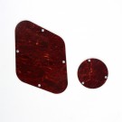 Musiclily Pickguard Backplate and Switch Cover Set for Gibson Les Paul,Red Tortoise 4ply