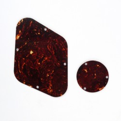 Musiclily Pickguard Backplate and Switch Cover Set for Gibson Les Paul,Tortoise Shell 4ply