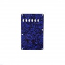 Musiclily Pickguard Vintage Style Backplate for USA/Mexico Fender Stratocaster, Pearl Blue 4ply