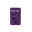Musiclily Pickguard Vintage Style Backplate for USA/Mexico Fender Stratocaster, Pearl Purple 4ply