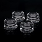 Musiclily Metric Size Plastic Speed Control Knobs for LP Style, Transparent with Black Number