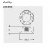 Musiclily Metric Size Plastic Speed Control Knobs for LP Style, Transparent with Black Number