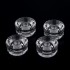 Musiclily Metric Size Plastic Speed Control Knobs for LP Style, Transparent with Black Number