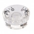 Musiclily Metric Size Plastic Speed Control Knobs for LP Style, Transparent with Black Number