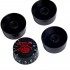Musiclily Metric Size Plastic Speed Control Knobs for LP Style, Red Skull Black Body