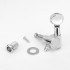 Musiclily 3x3 Guitar Sealed Tuner Tuning Key Machine Head Set,Kidney Button Chrome