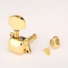 Musiclily Guitar Semi Sealed Tuner Tuning Key Machine Head Right Hand, Gold