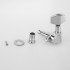 Musiclily 3x3 Epi Style Guitar Sealed Tuner Tuning Key Machine Head Set, Big Button Chrome