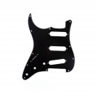 Musiclily Left Handed Pickguard for Stratocaster, Glossy Black 3ply