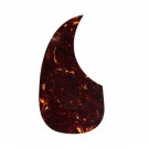 Musiclily Left Handed Oversize Teardrop Acoustic Guitar Self-adhesive Pickguard for Martin D28 Style guitar, Tortoise Shell