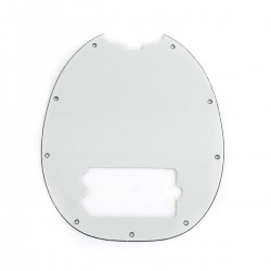 Musiclily 9-Hole Bass Pickguard for Musicman Stingray Bass,  4ply Aged White