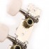 Musiclily 3 Per Side Short Acoustic Guitar Machine Head Set, Nickel
