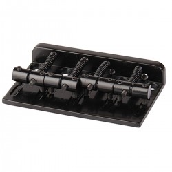 Musiclily 4-Strings Bass Bridge for PB JB Style,Black