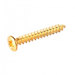 Musiclily 3*22MM Strap button or bridge mounting screws, Gold