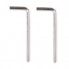 Musiclily Basic Metric 2mm Steel Guitar Bass Allen Key Hex Wrench for Guitar Knob with Set Screw, Nickel (Set of 2)
