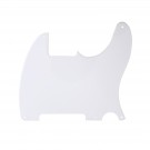 Musiclily 5 holes guitar pickguard for Tele Esquire,1ply glossy white
