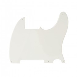 Musiclily 5 holes guitar pickguard for Tele Esquire,1ply parchment