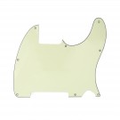Musiclily 8 holes guitar pickguard for Tele Esquire,3ply mint green