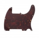 Musiclily 8 holes guitar pickguard for Tele Esquire,3ply Tortoise Shell