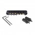Musiclily Roller Tune-o-matic Bridge Locking Saddle for Les Paul Style Electric Guitar,Black