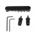 Musiclily Roller Tune-o-matic Bridge Locking Saddle for Les Paul Style Electric Guitar,Black