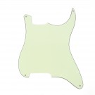 Musiclily 4 holes outline guitar pickguard for Strat,Mint Green/Black/Mint Green PVC 3ply