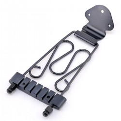 Musiclily Deluxe Guitar Trapeze Tailpiece, Black