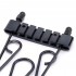 Musiclily Deluxe Guitar Trapeze Tailpiece, Black