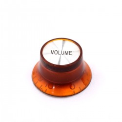 Musiclily Metric Size Plastic Speed Volume Control Knobs for Gibson Style, Amber