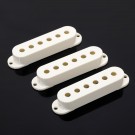 Musiclily 50MM Single Coil Plastic Pickup Cover,Vintage White