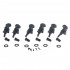 Musiclily Pro 6-in-line Guitar Sealed Locking Tuners Machine Head Set, Black