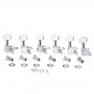 Musiclily Pro 6-in-line Guitar Sealed Locking Tuners Machine Head Set, Chrome