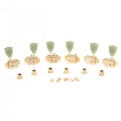Musiclily Pro 3+3 Guitar LP Style Tuners Machine Head Set, Gold
