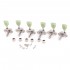 Musiclily pro Vintage Style Electric Guitar Machine Heads Tuners Tuning Keys 3X3 Set, Nickel