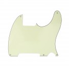 Musiclily 5 holes guitar pickguard for Tele Esquire, 3ply Mint Green