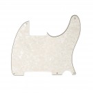 Musiclily 5 holes guitar pickguard for Tele Esquire, 4ply Parchment Pearl