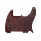 Musiclily 5 holes guitar pickguard for Tele Esquire, 4ply Red tortoise shell