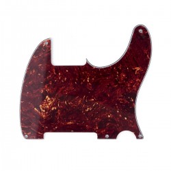 Musiclily 5-holes Guitar Pickguard for Tele Esquire,  4ply Vintage Tortoise Shell