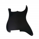 Musiclily 4 holes outline pickguard for Strat, 1Ply Glossy Black